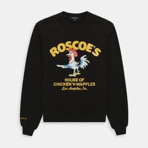 NWT Madhappy Roscoe’s House of Chicken ‘N Waffles LA Crew Sweatshirt Small